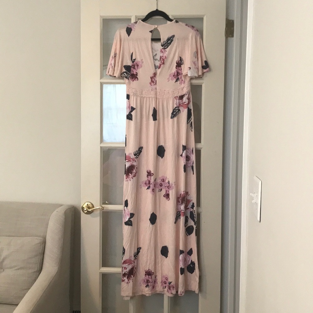 ASOS MATERNITY Pink Floral Maxi Dress - Picture 4 of 7